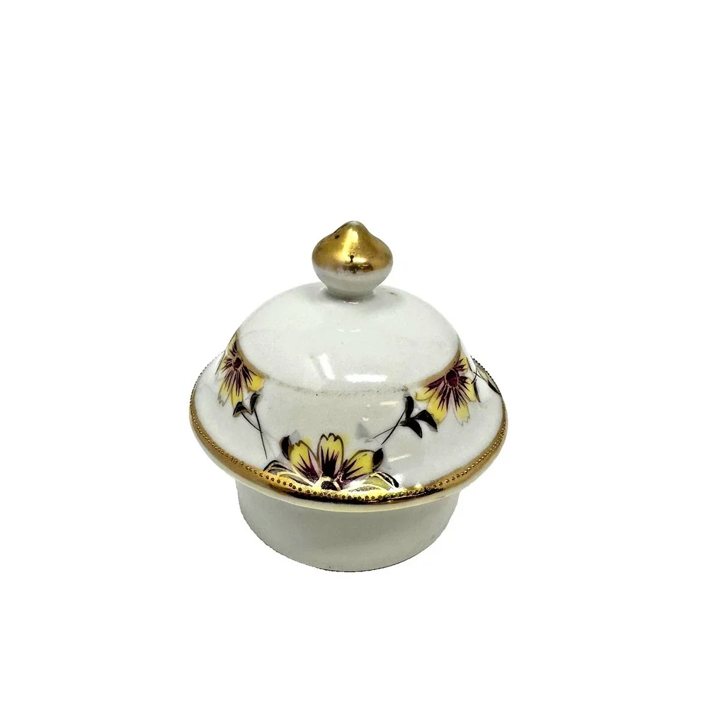 Antique‎ Nippon Hand Painted Chocolate Pot Floral Gold Gilt Japan Porcelain